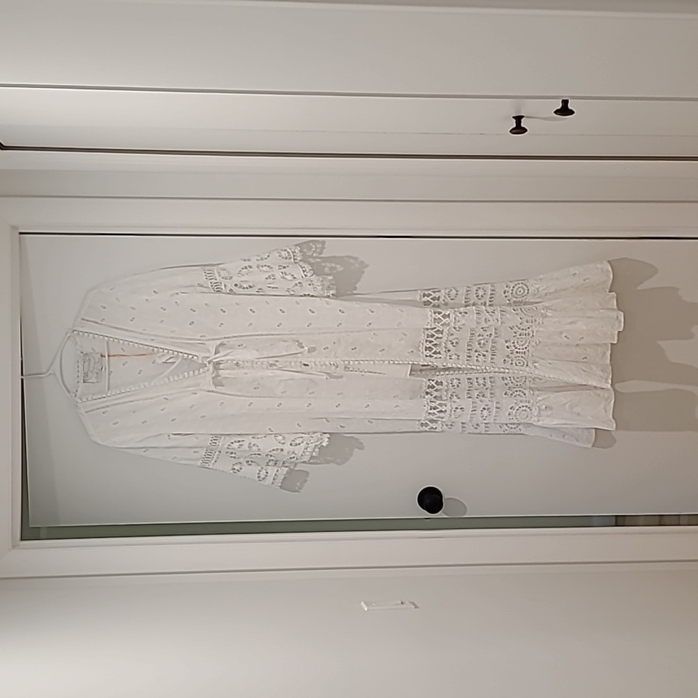 White eyelet dress